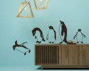 Jumping flying Penguins Decal
